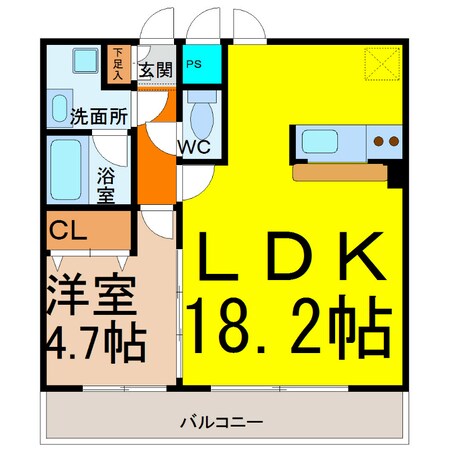 ＧＬＡＤＷＩＮ山王（グラッドウィン山王）の物件間取画像